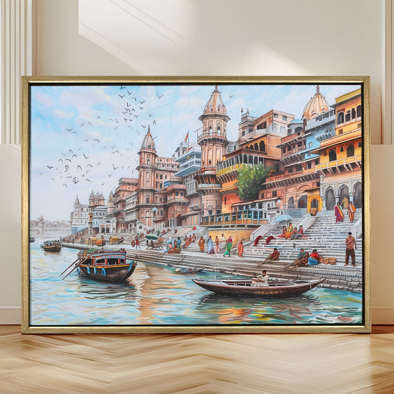 Banaras Ghats Painting