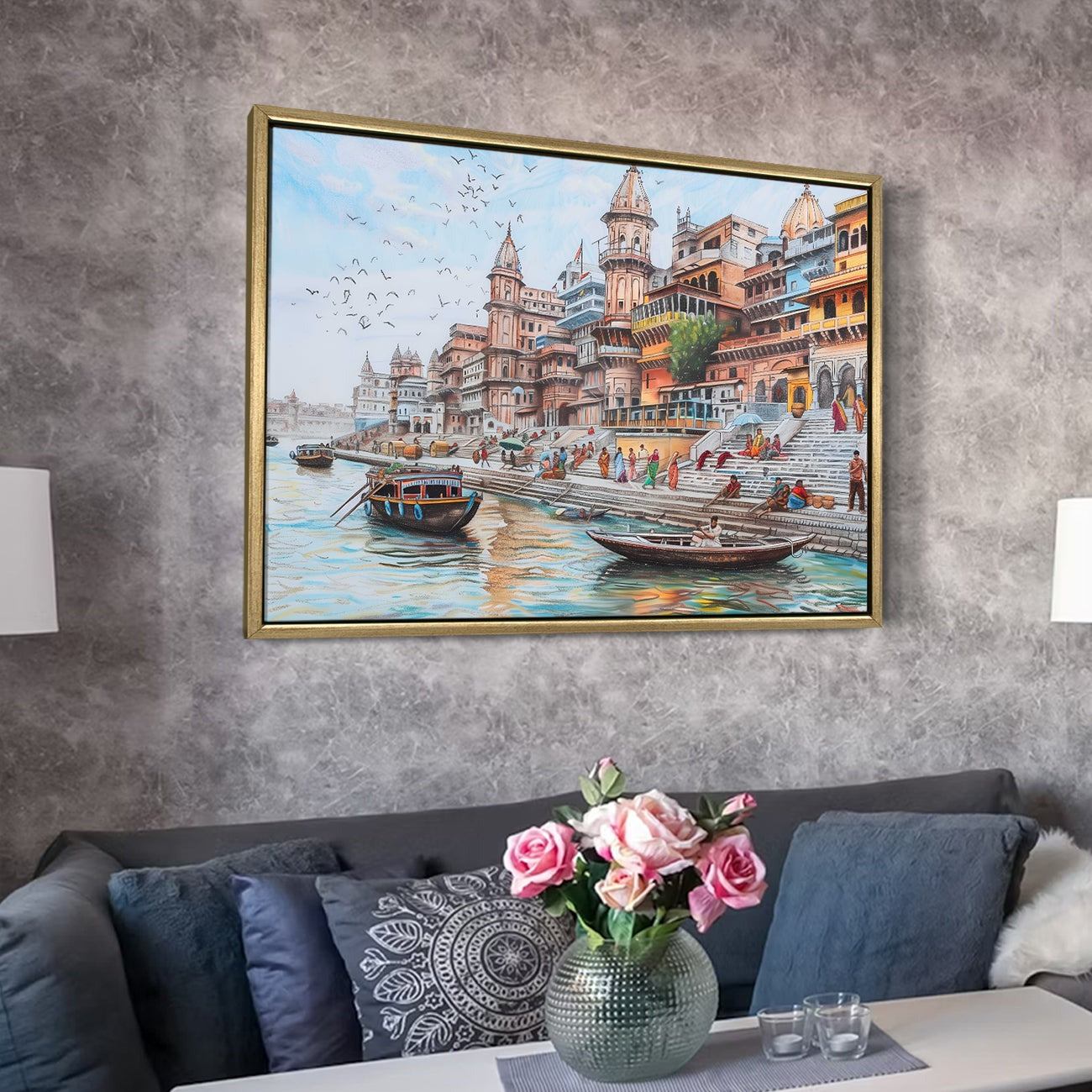 Banaras Ghats Painting