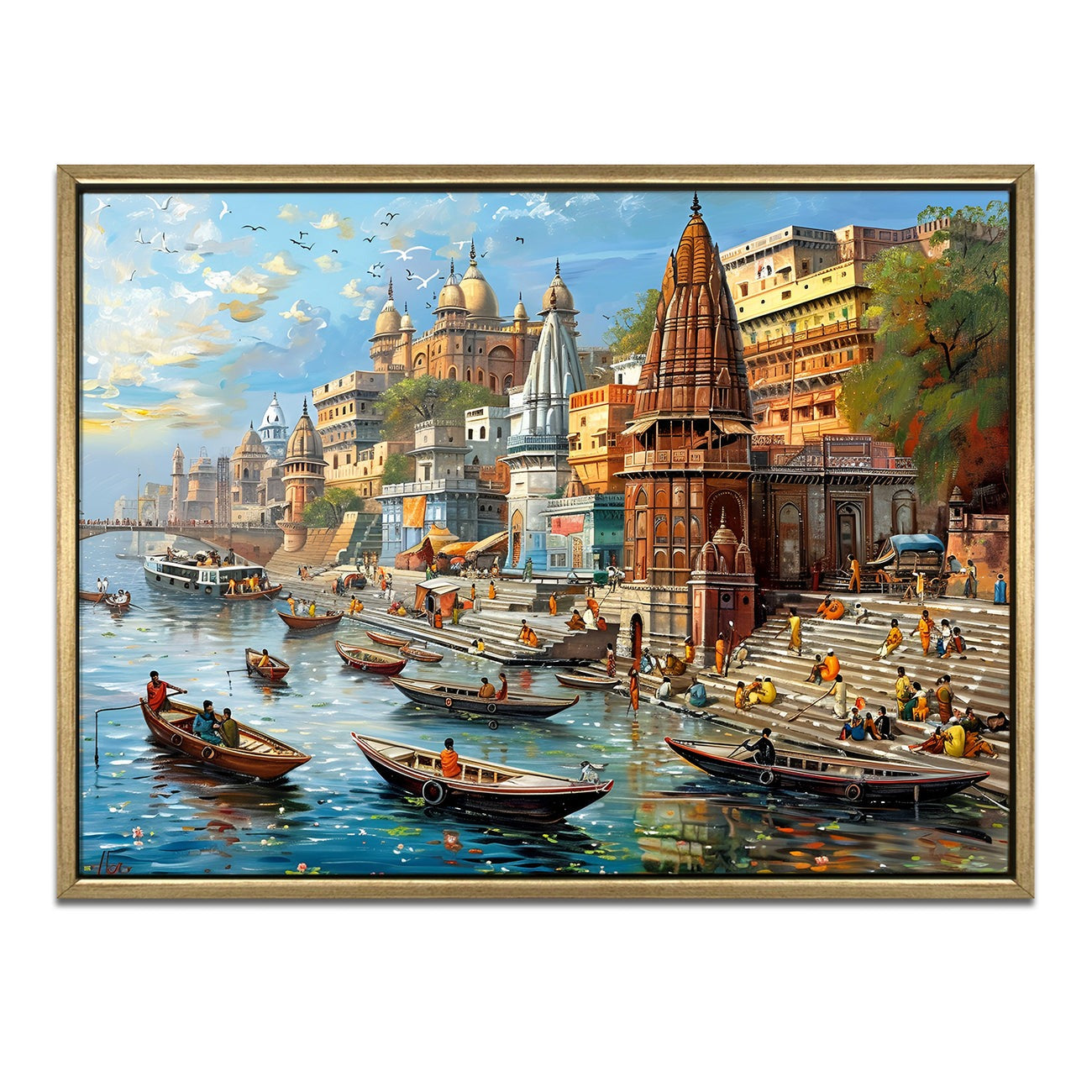 Banaras Ghats Painting