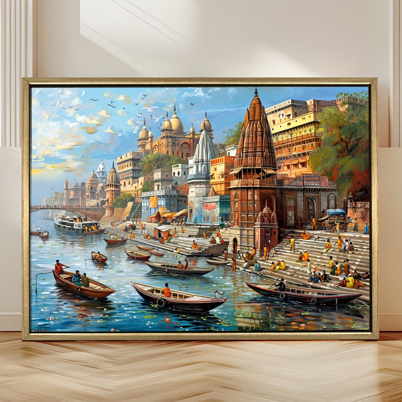 Banaras Ghats Painting