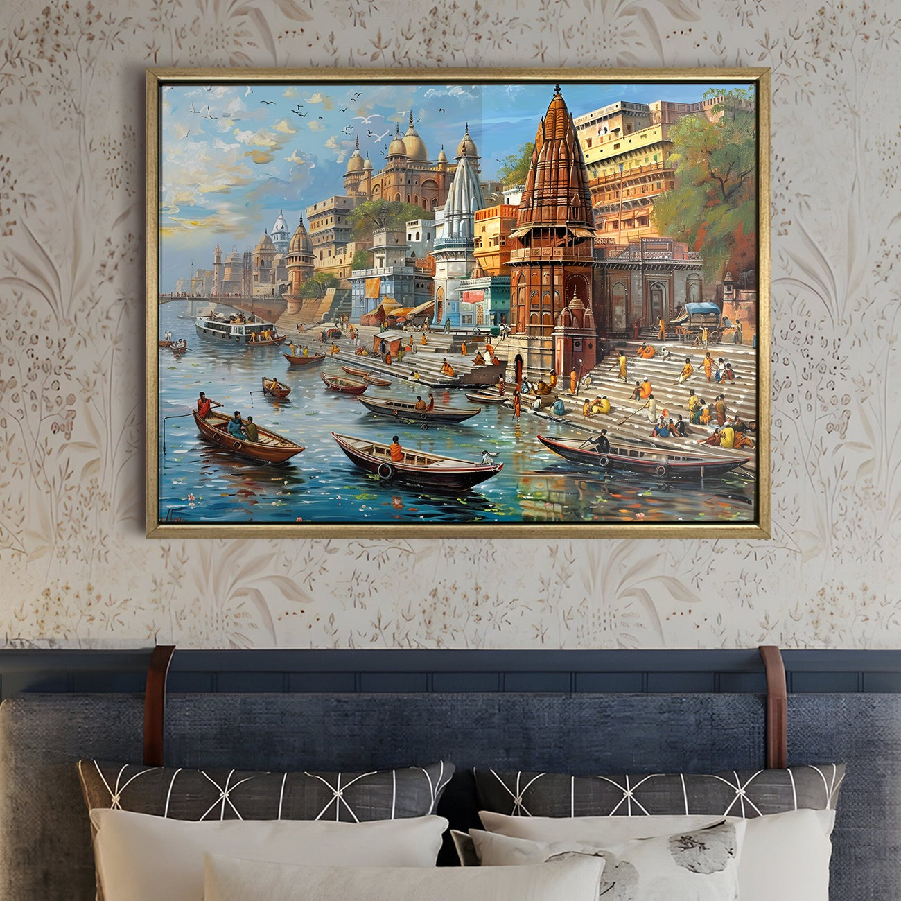 Banaras Ghats Painting