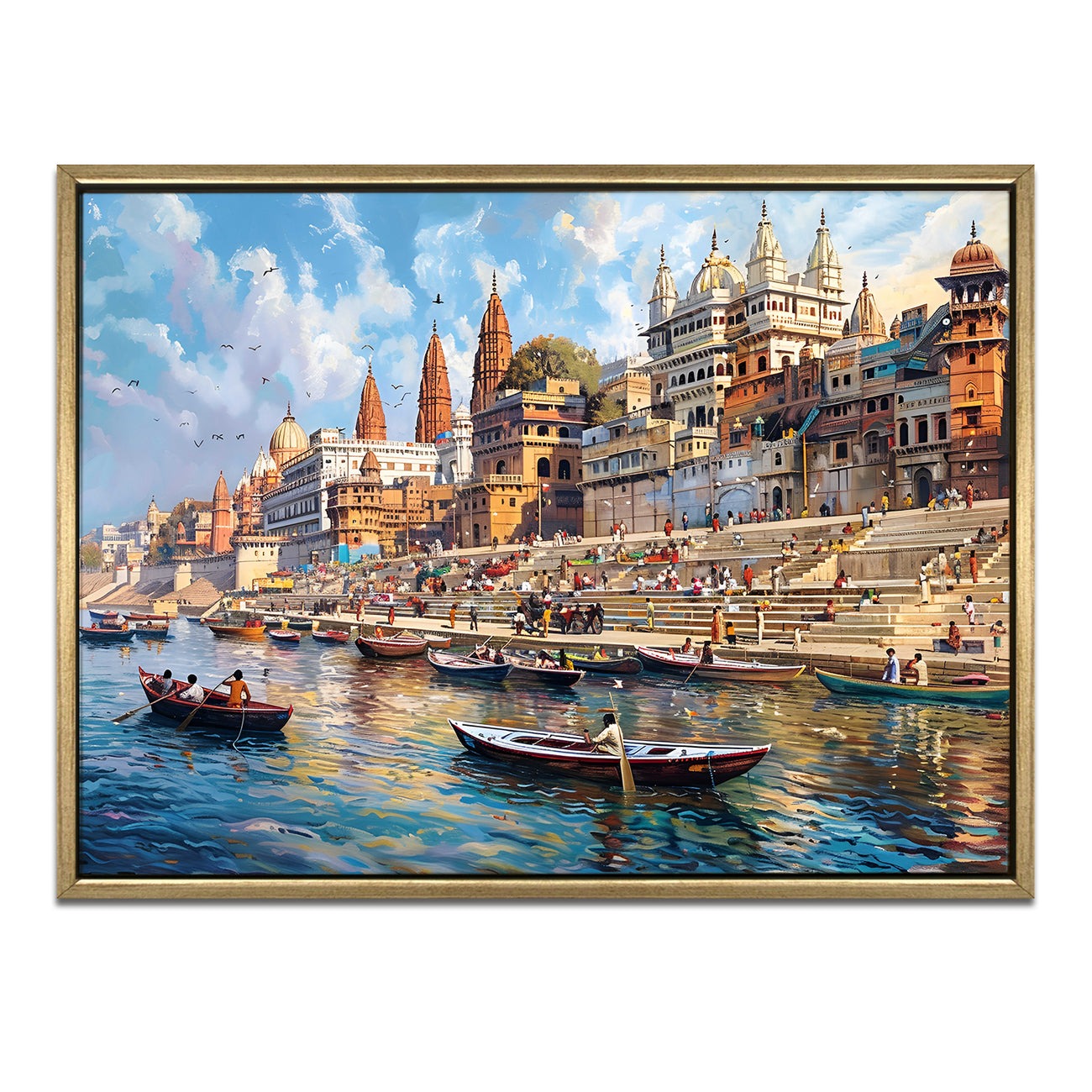 Banaras Ghats Painting