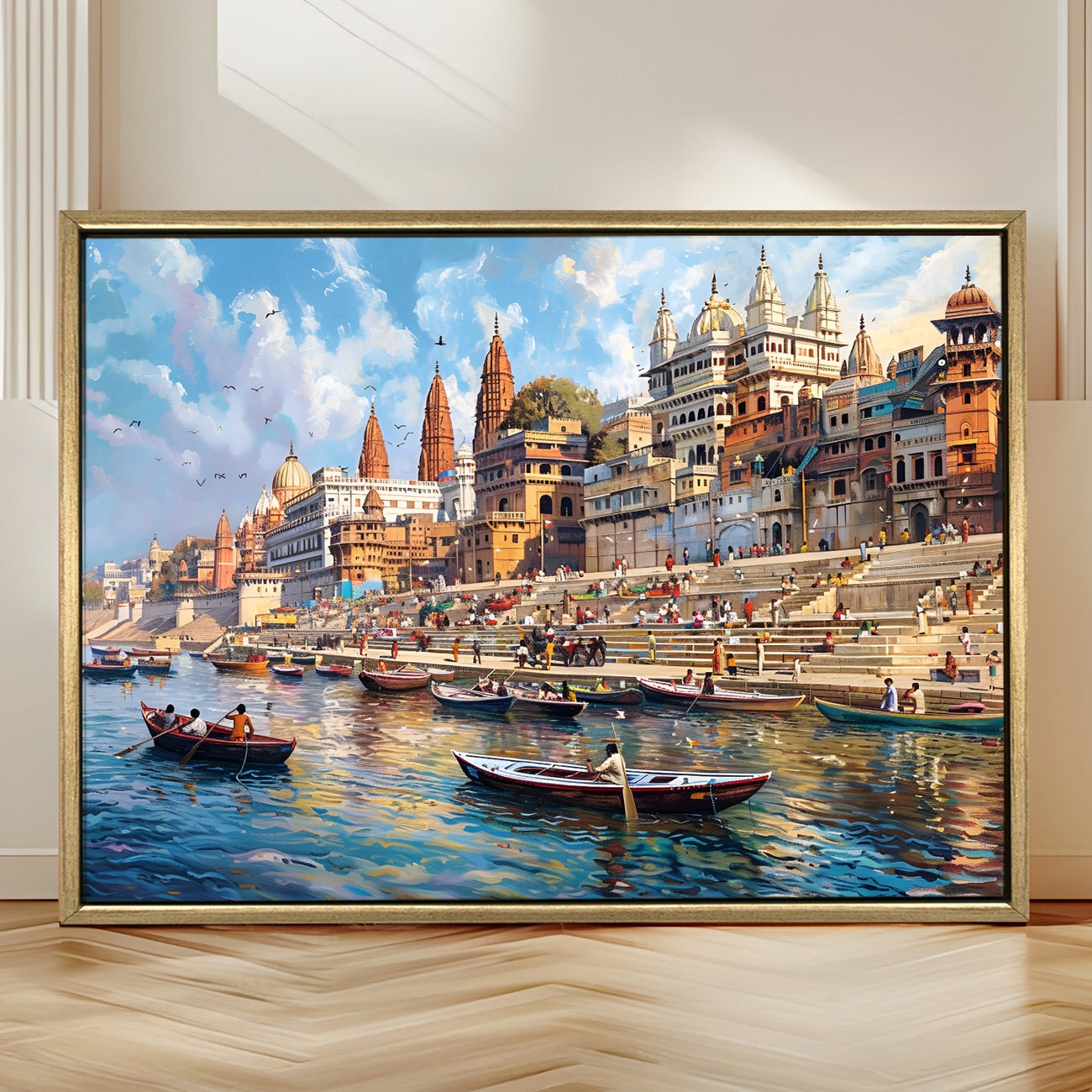 Banaras Ghats Painting