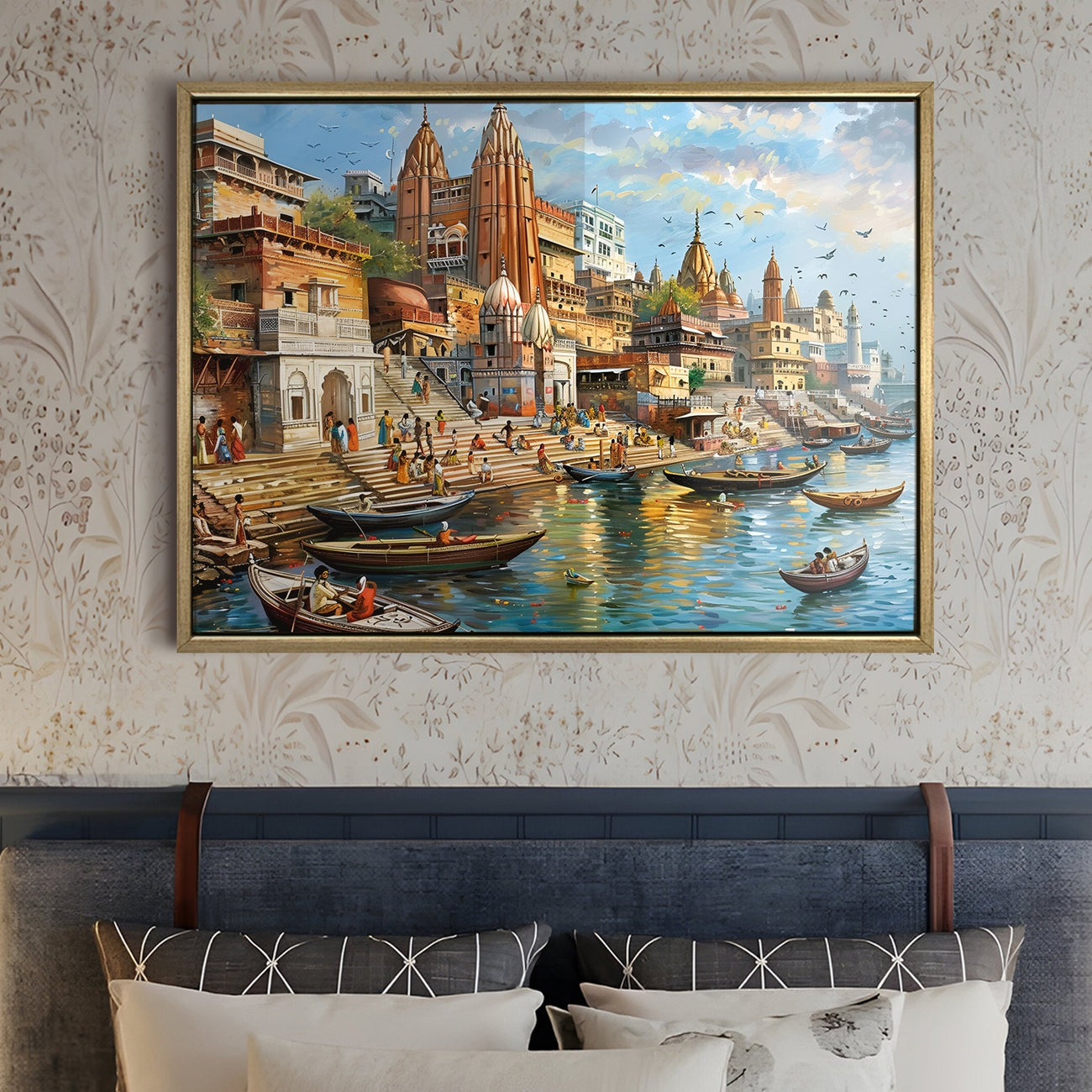 Banaras Ghats Painting