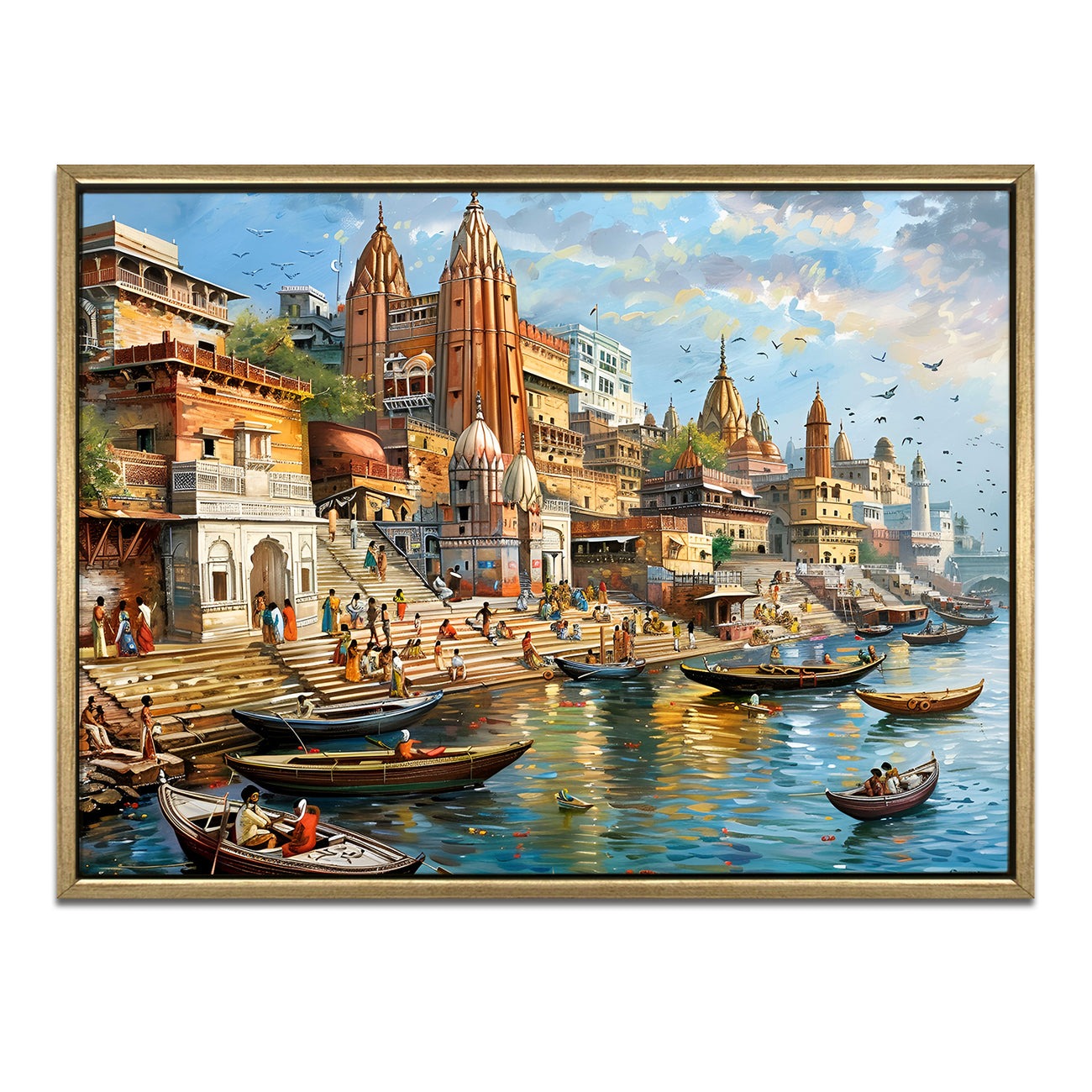 Banaras Ghats Painting