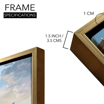 Banaras Ghats Painting – Vastu Canvas Art for Positive Energy