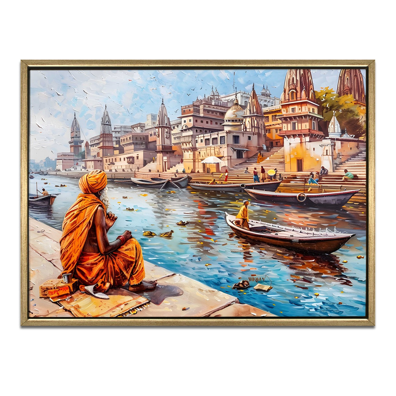  Banaras Ghats Painting 