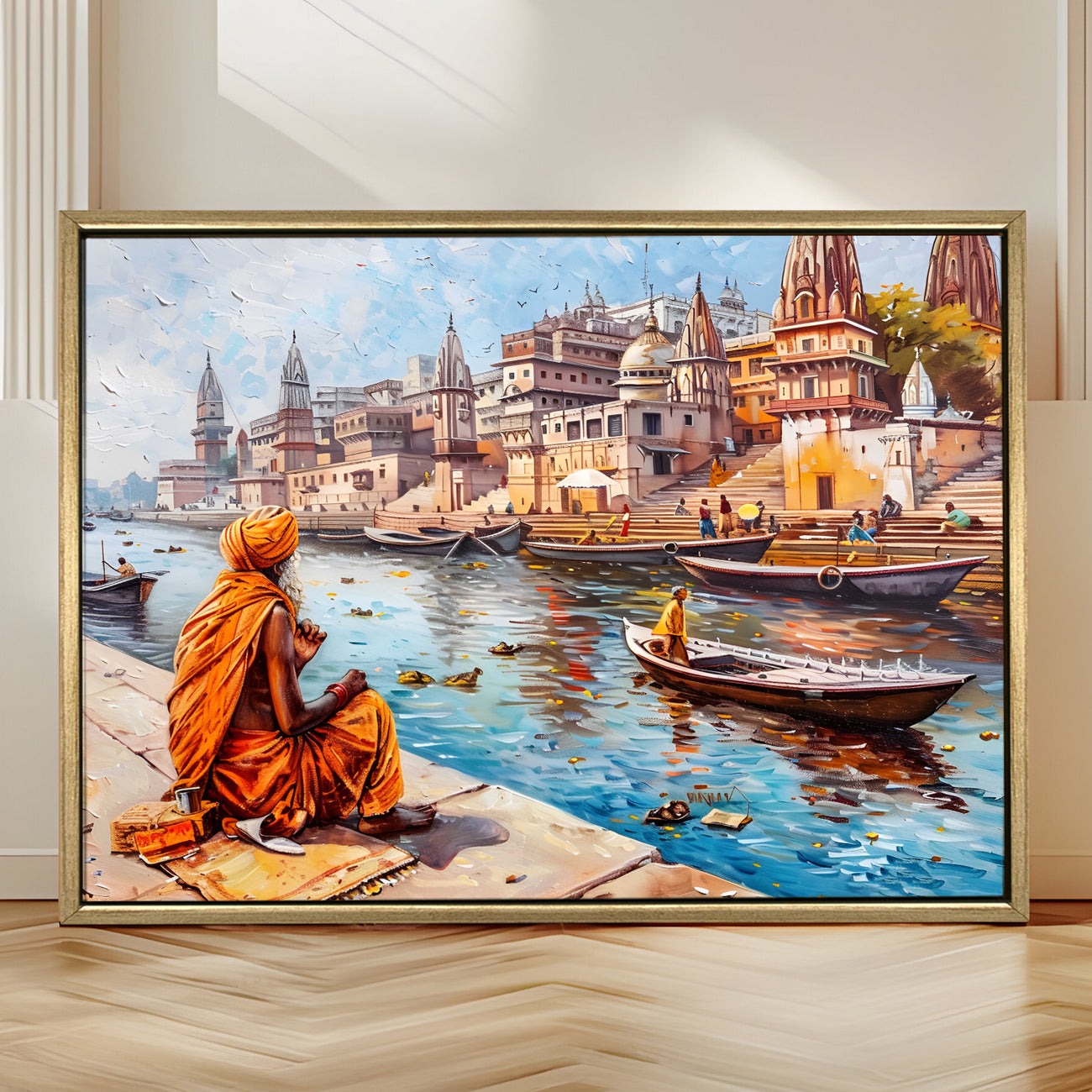  Banaras Ghats Painting 
