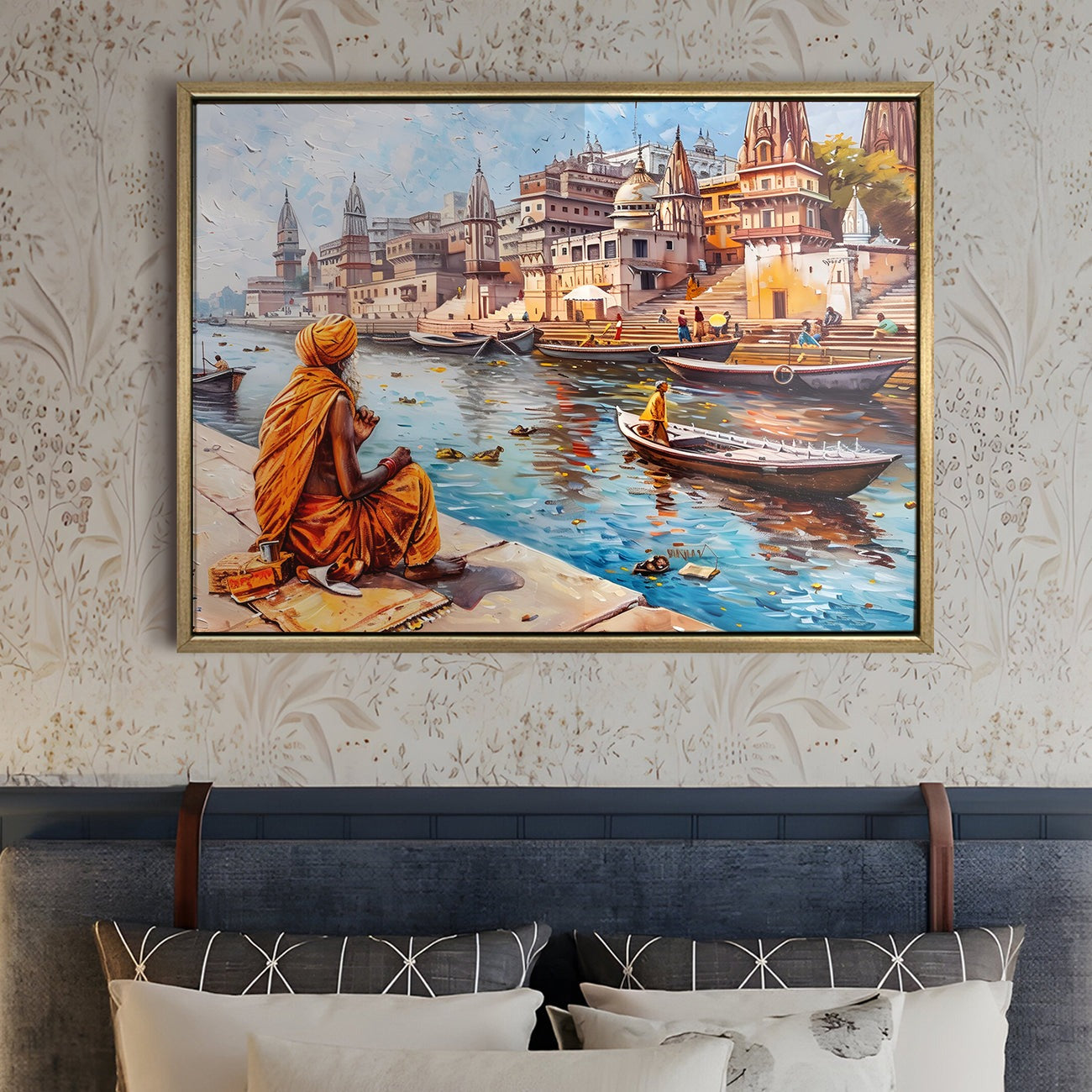 Banaras Ghats Painting 