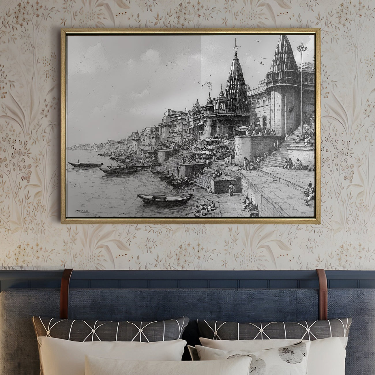 Banaras Ghats Painting