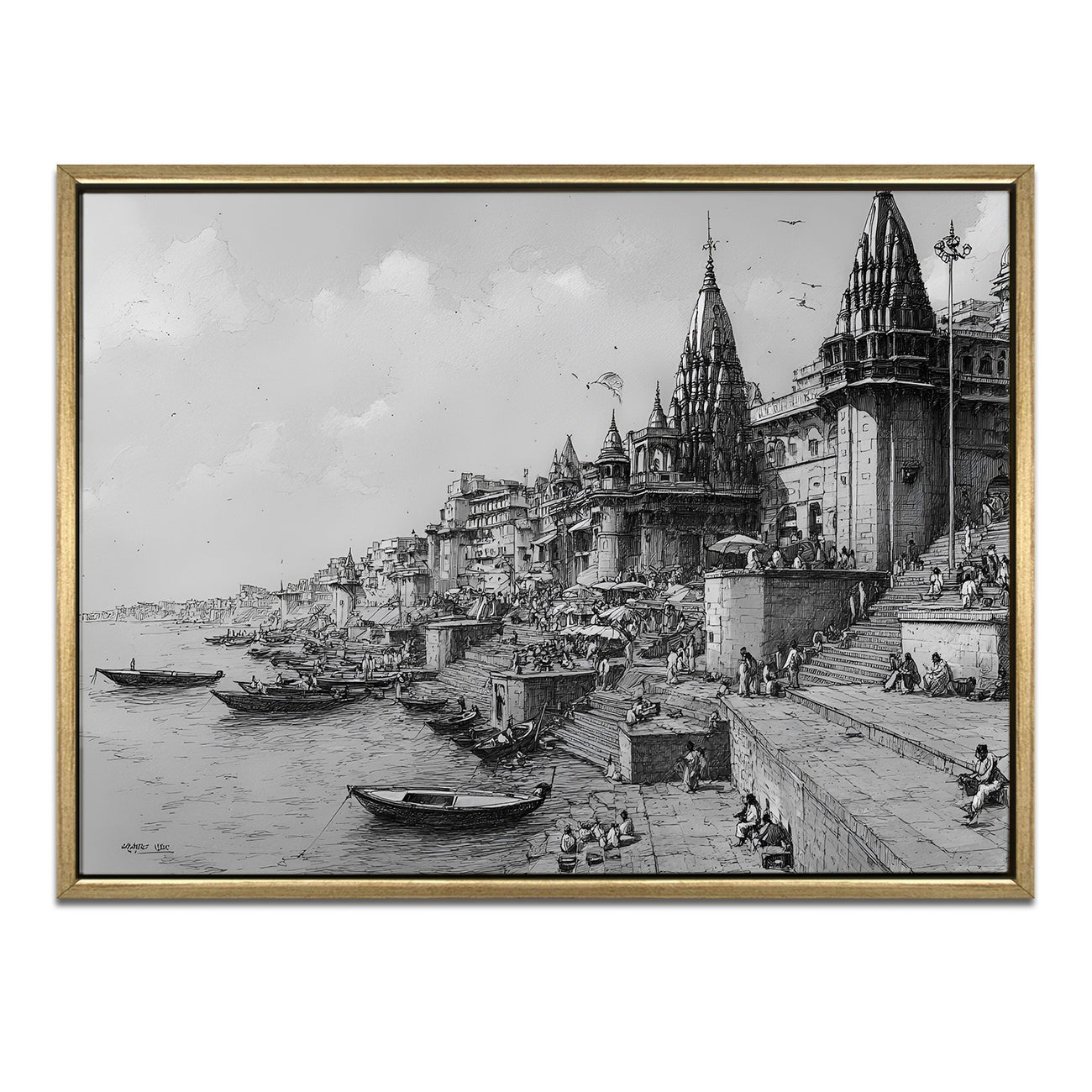 Banaras Ghats Painting