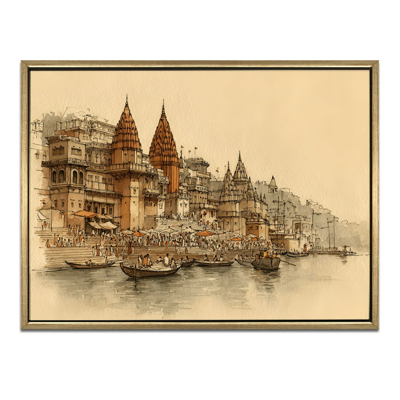Banaras Ghats Painting