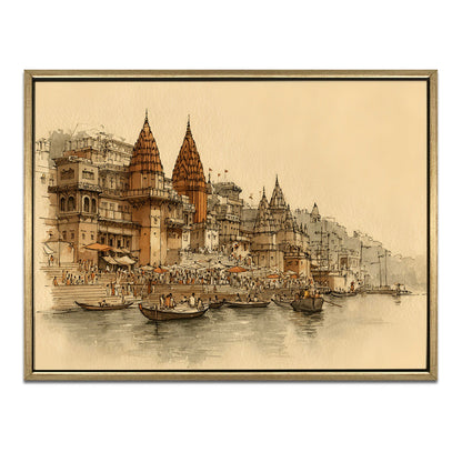Banaras Ghats Painting