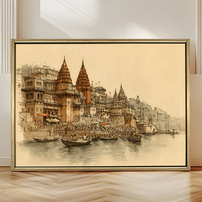 Banaras Ghats Painting