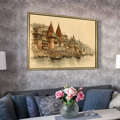 Banaras Ghats Painting