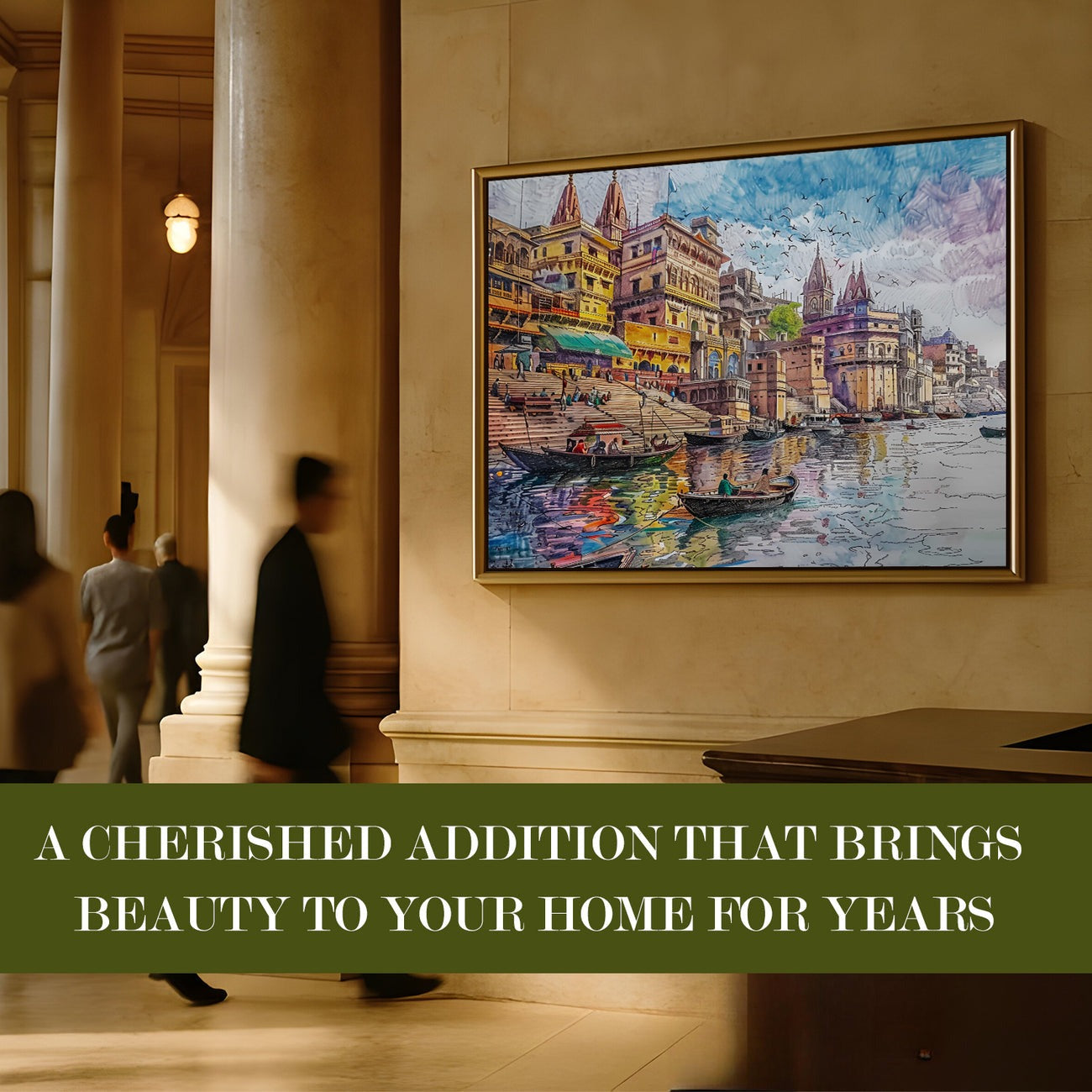 Banaras Ghats Painting