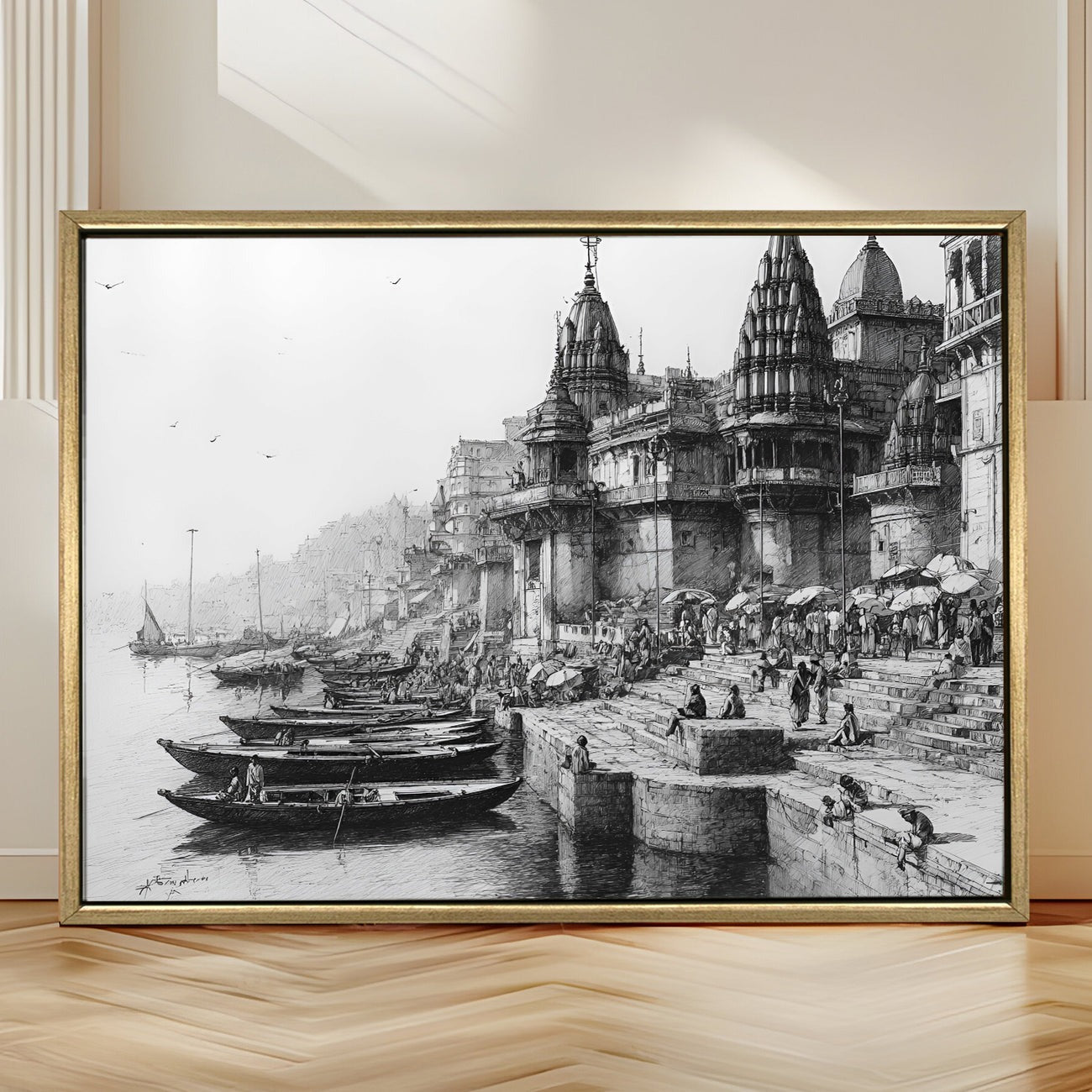 Banaras Ghats Painting
