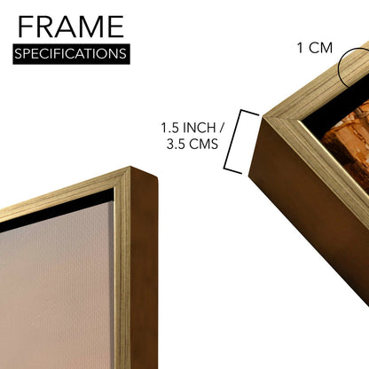 Banaras Ghats Painting – Holy Ganga Aarti Canvas Wall Frame