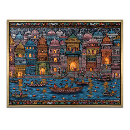 Banaras Ghats Painting