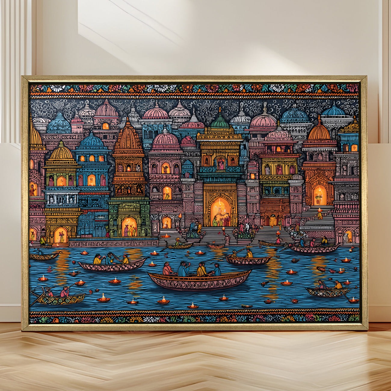 Banaras Ghats Painting