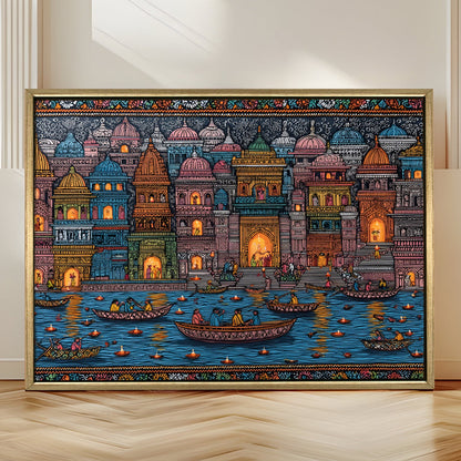 Banaras Ghats Painting