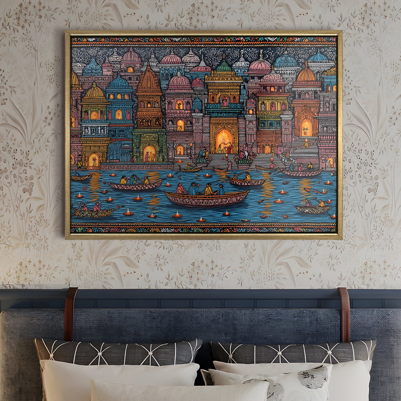 Banaras Ghats Painting