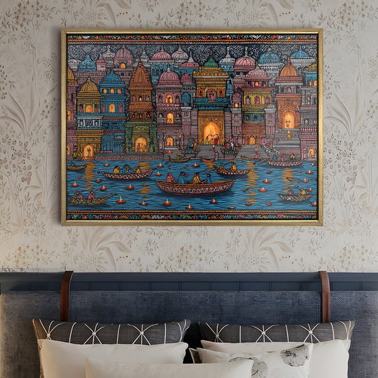 Banaras Ghats Painting