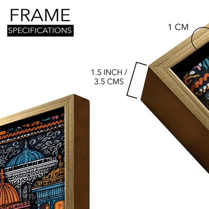 Banaras Ghats Painting – Peaceful River Scene Canvas Artwork