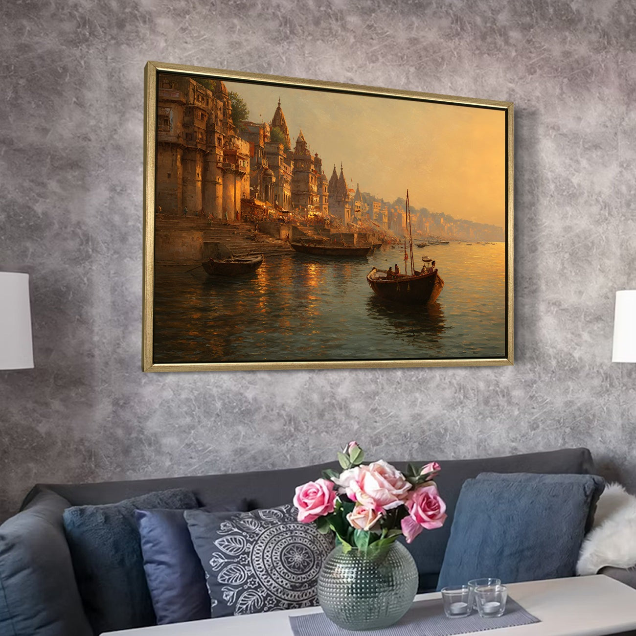 Banaras Ghats Painting