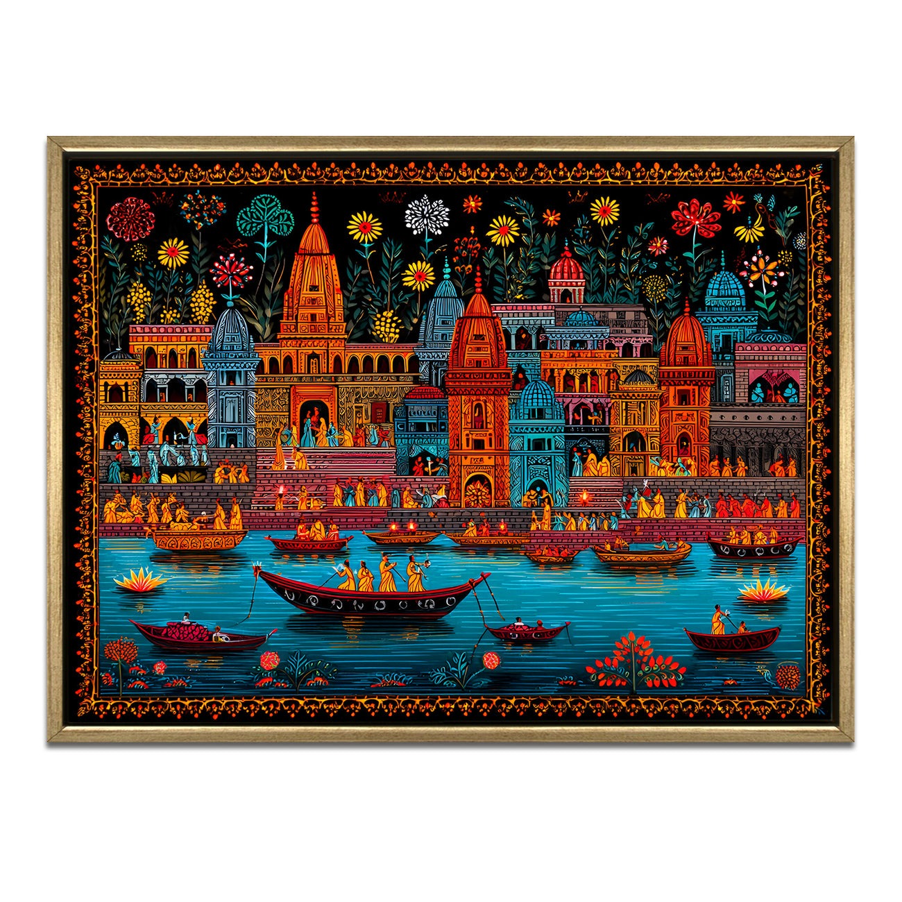 Banaras Ghats Painting