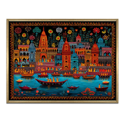 Banaras Ghats Painting