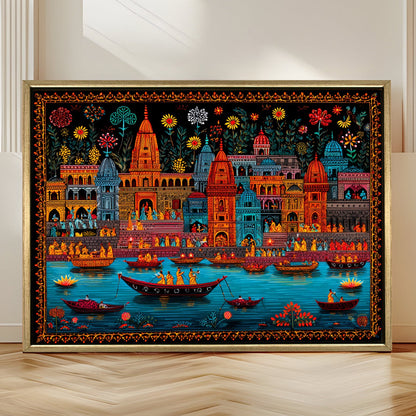 Banaras Ghats Painting