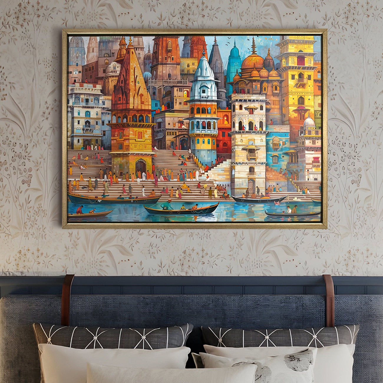 Banaras Ghats Painting