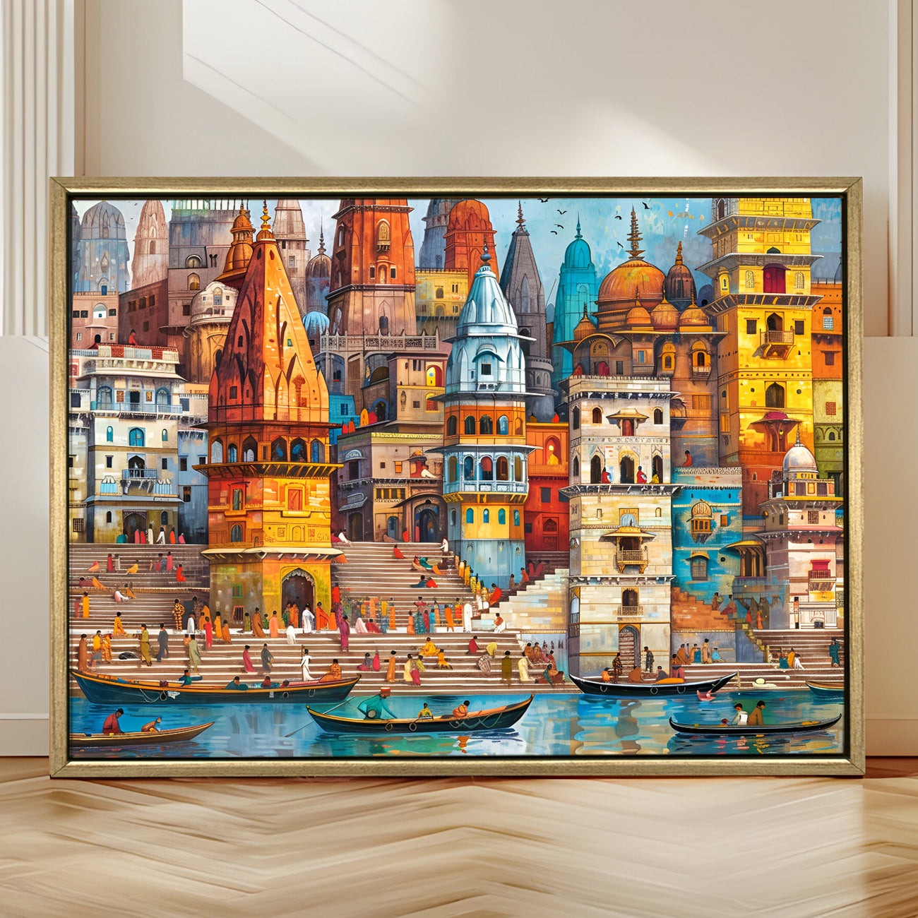 Banaras Ghats Painting