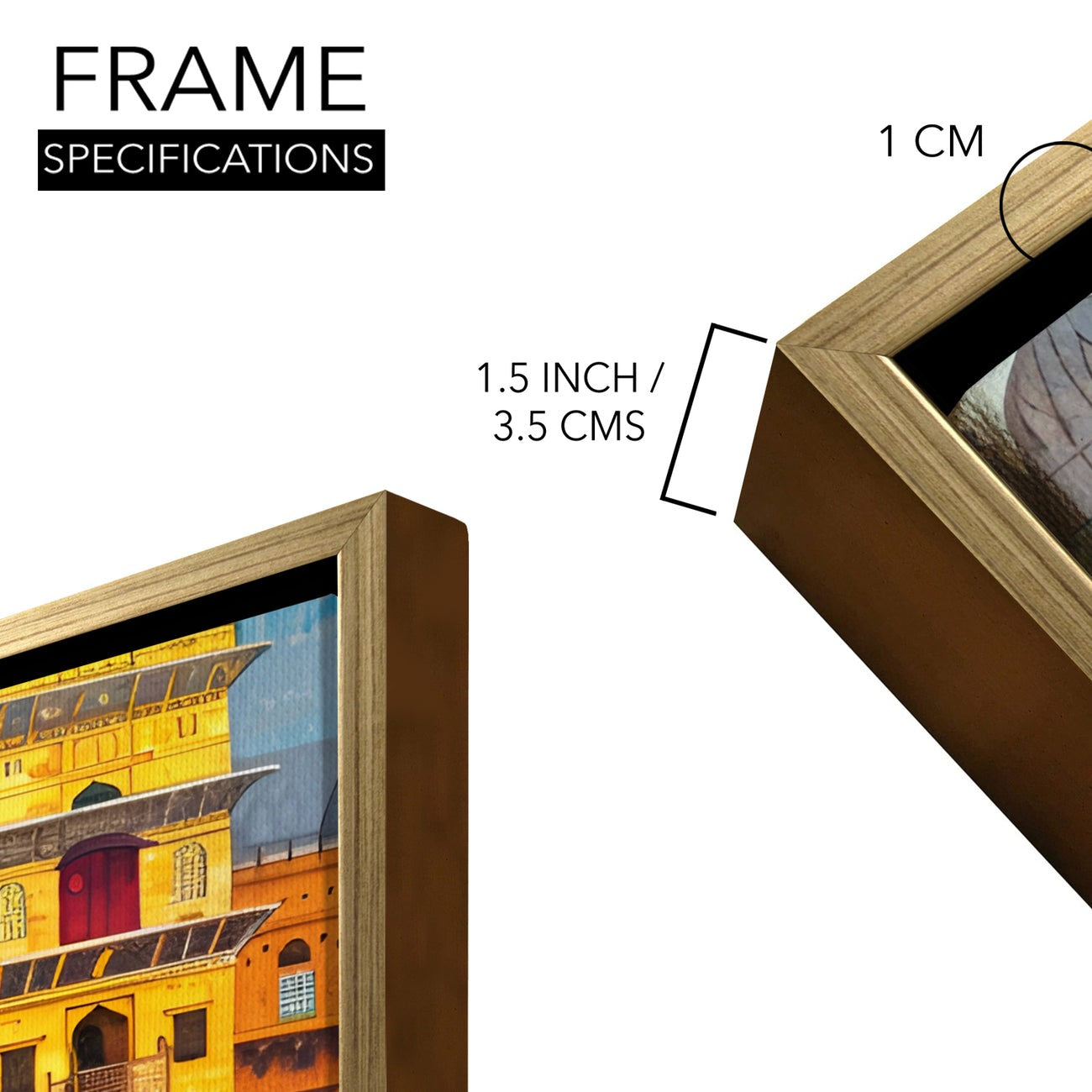 Banaras Ghats Painting – Traditional City Wall Frame for Interiors