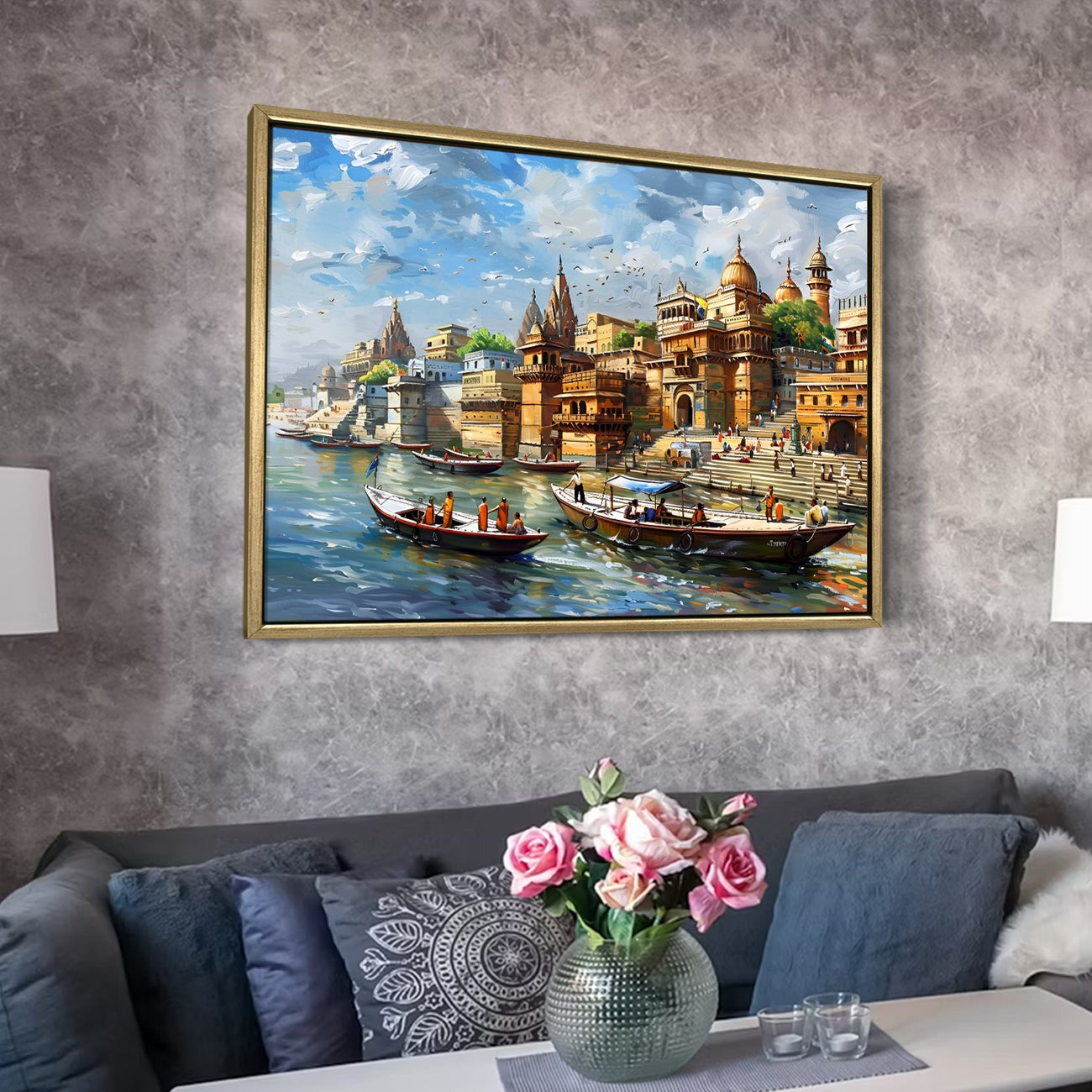 Banaras Ghats Painting