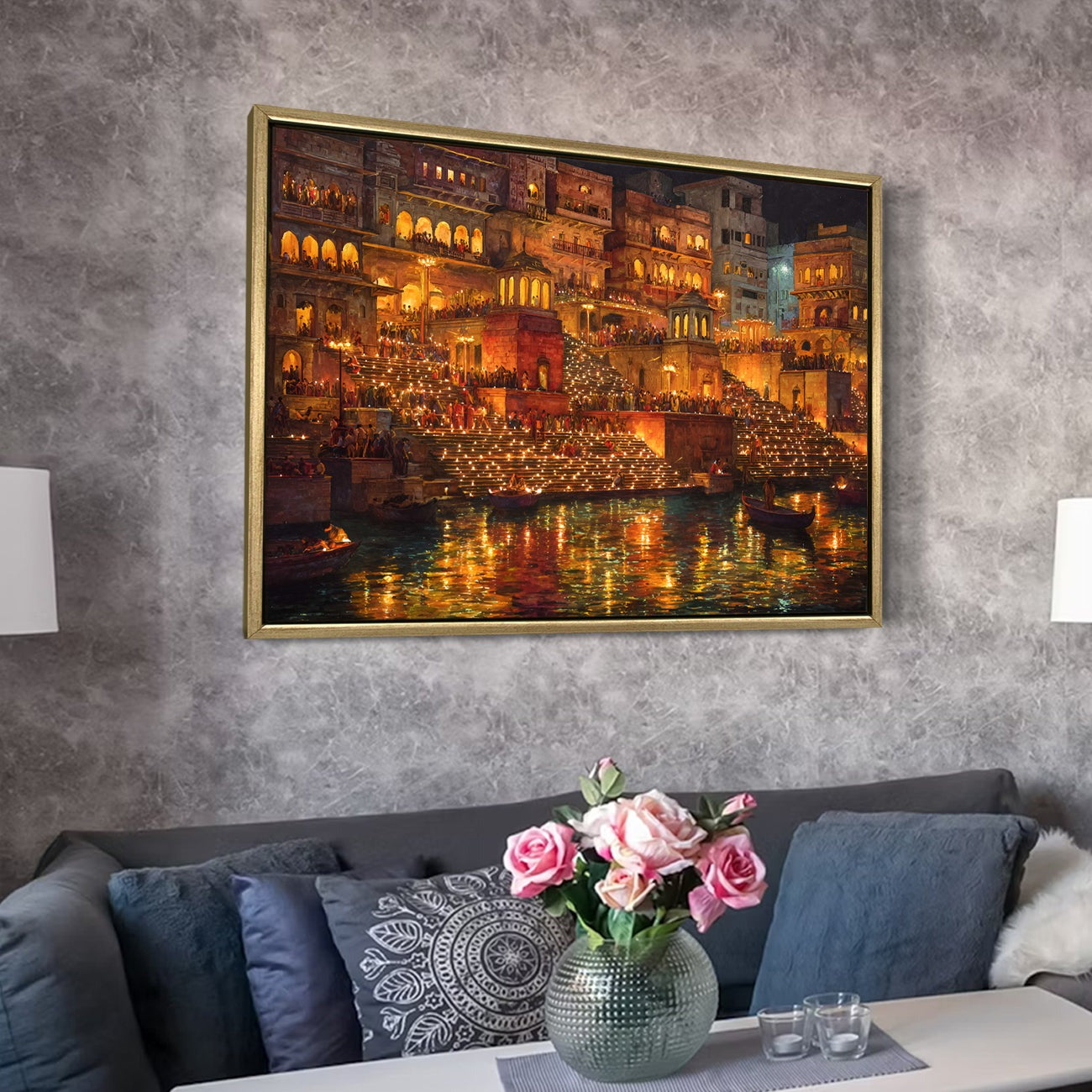 Banaras Ghats Painting