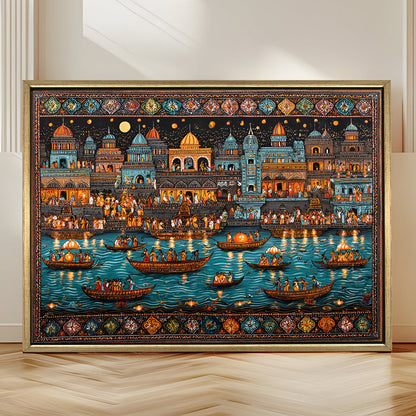 Banaras Ghats Painting