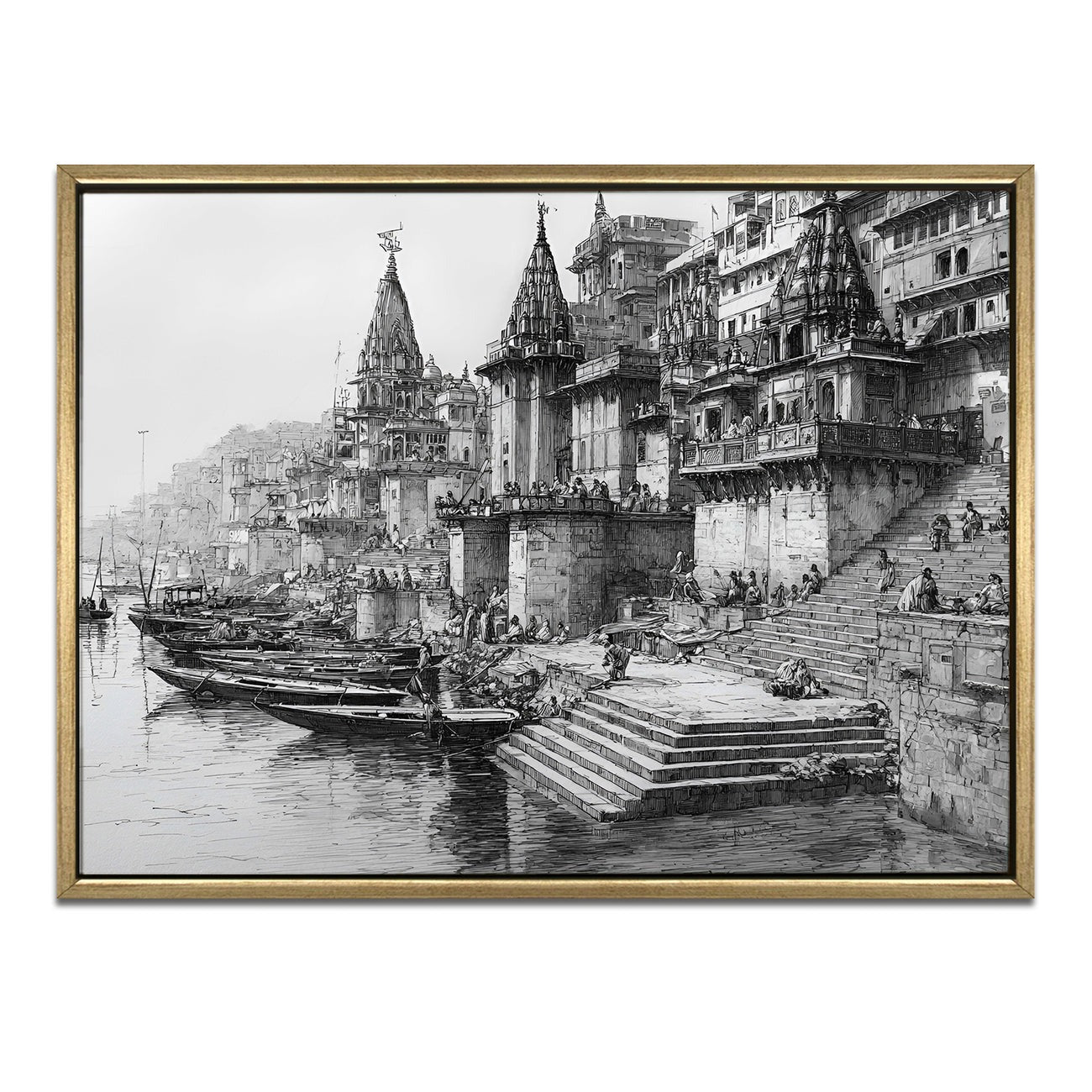  Banaras Ghats Painting 