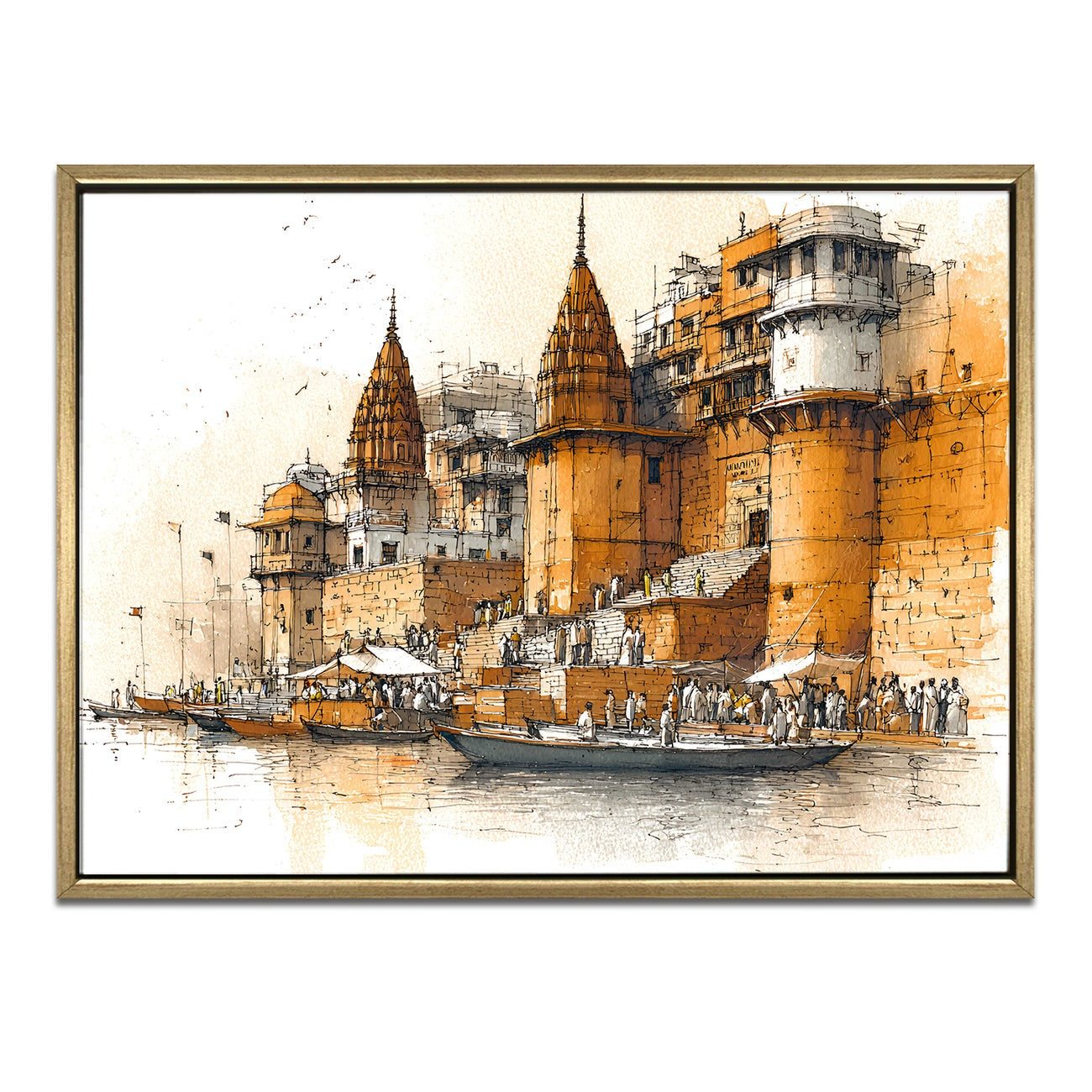  Banaras Ghats Painting 