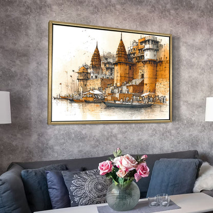  Banaras Ghats Painting 