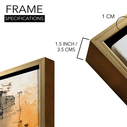 Banaras Ghats Painting – Traditional Varanasi Riverbank Wall Decor