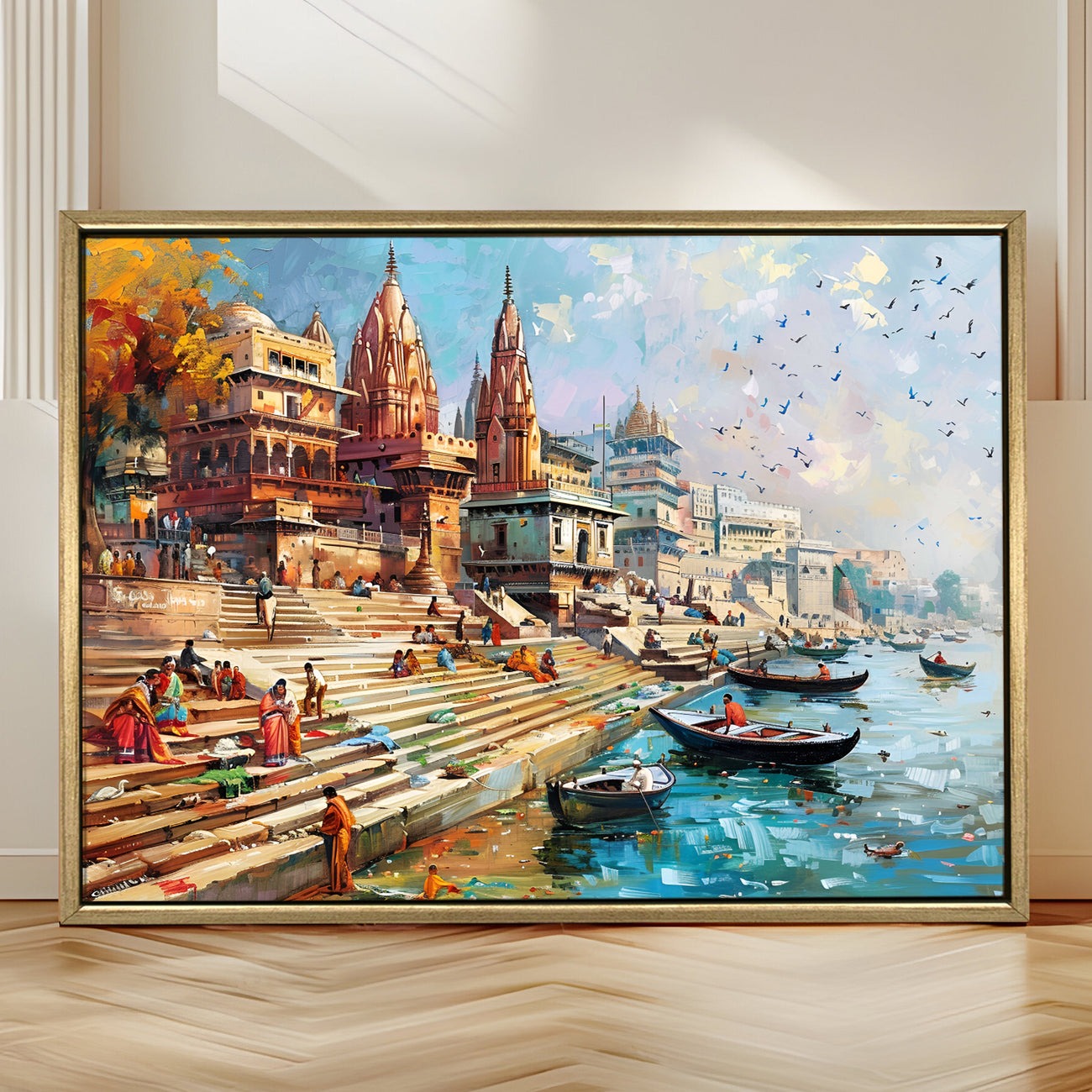 Banaras Ghats Painting