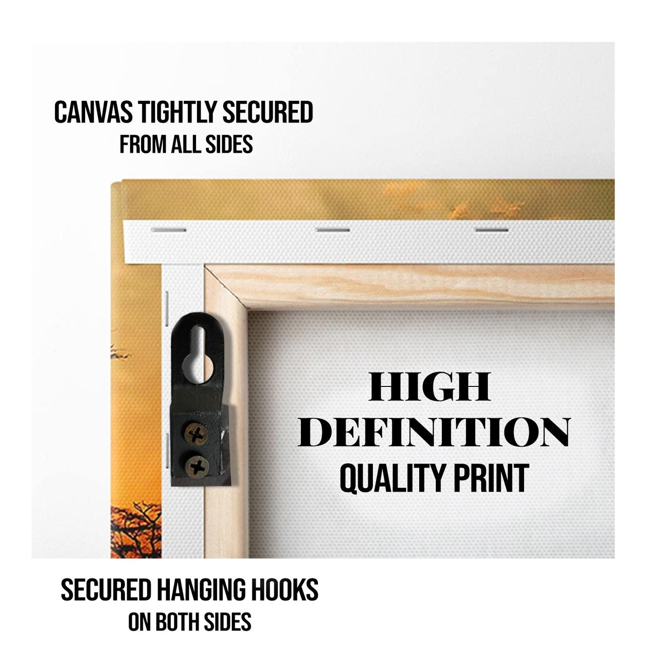 Seven Running Horses Vastu Canvas Paintings for Living Room Wall Frame