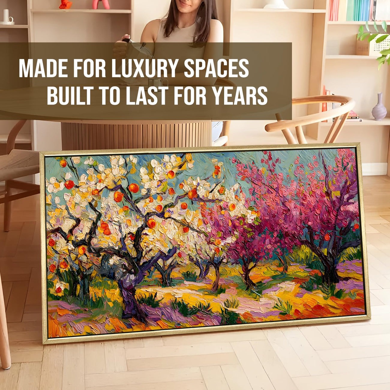 Van Gogh Inspired Orchard Bloom – Vibrant Wall Art Decor