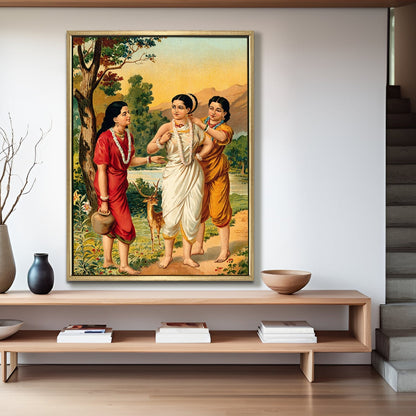 Raja Ravi Varma Classical Art Canvas