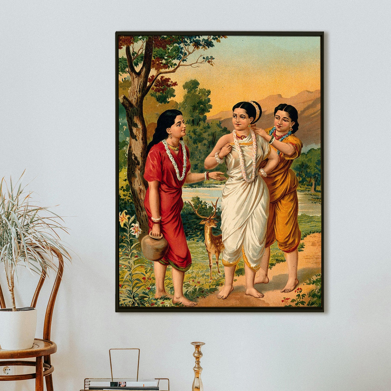 Raja Ravi Varma Classical Art Canvas