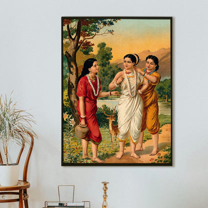 Raja Ravi Varma Classical Art Canvas