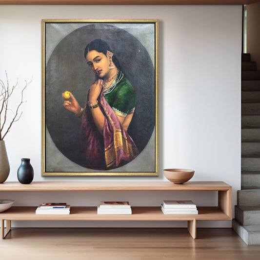 Lady with Fruit – Raja Ravi Varma