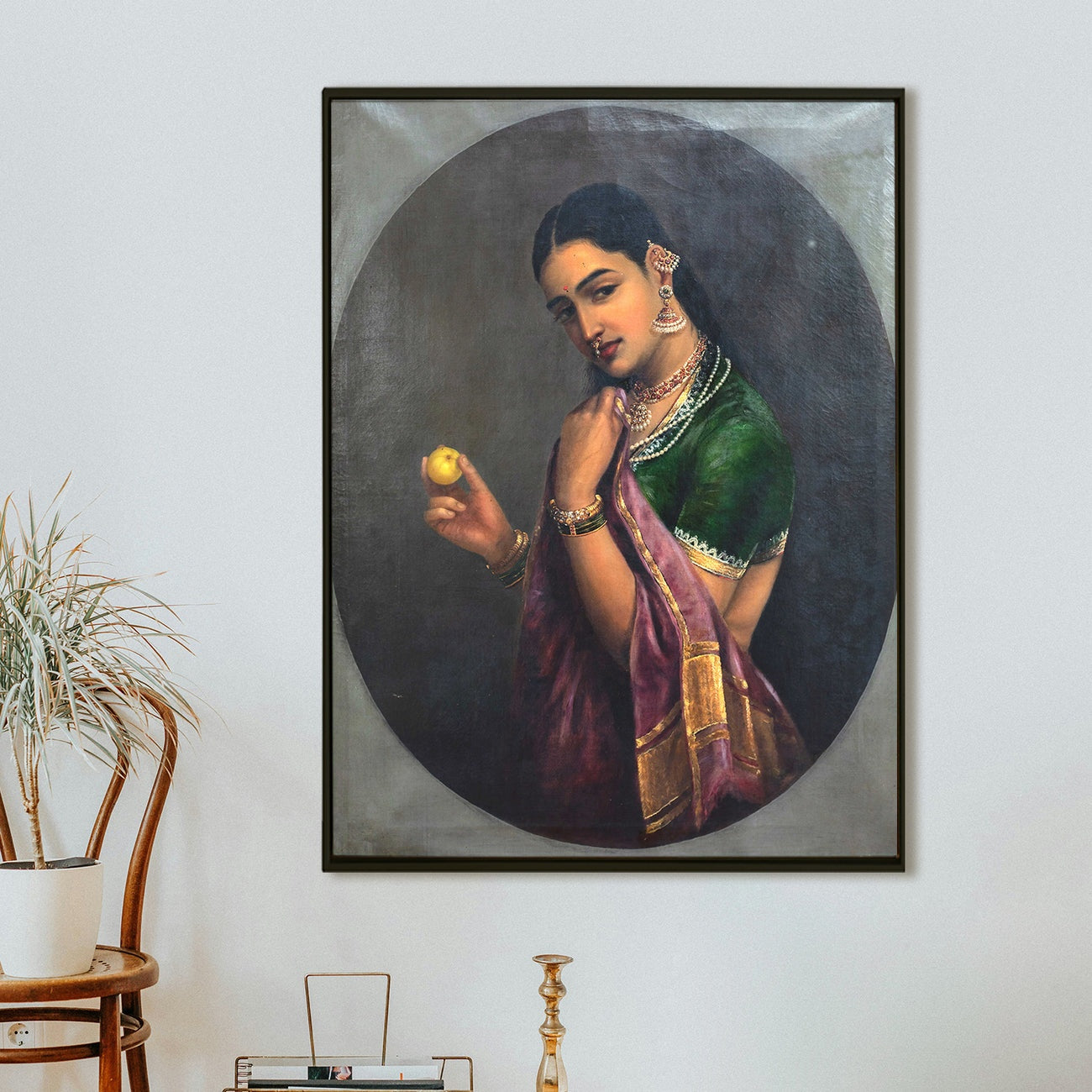 Lady with Fruit – Raja Ravi Varma